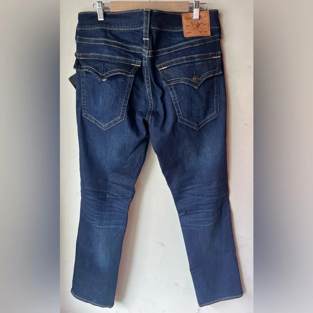 MENS TRUE RELIGION‎ RICKY RELAXED STRAIGHT JEANS SIZE 34